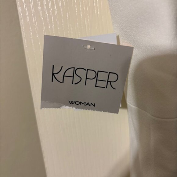 NWT Kasper Women's Plus Size Sheath Dress with Cut Out, Vanilla Ice SZ 24 - Picture 5 of 5